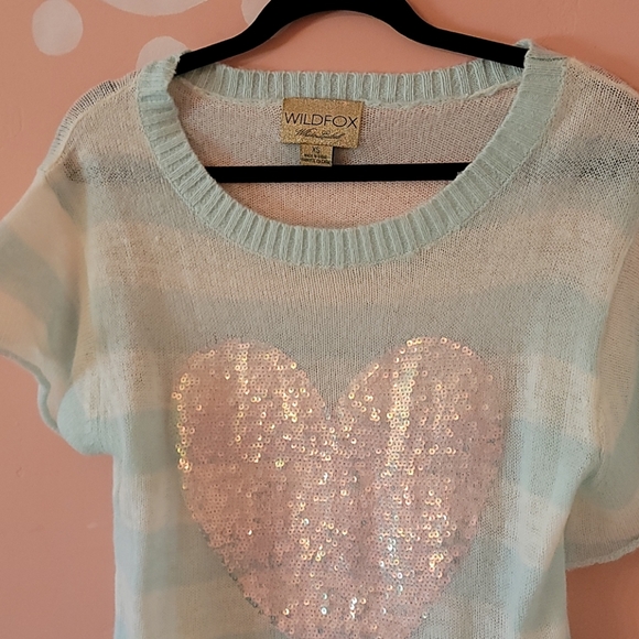 1 left! Rare wildfox white label heart sweater. In size Small - Picture 7 of 8